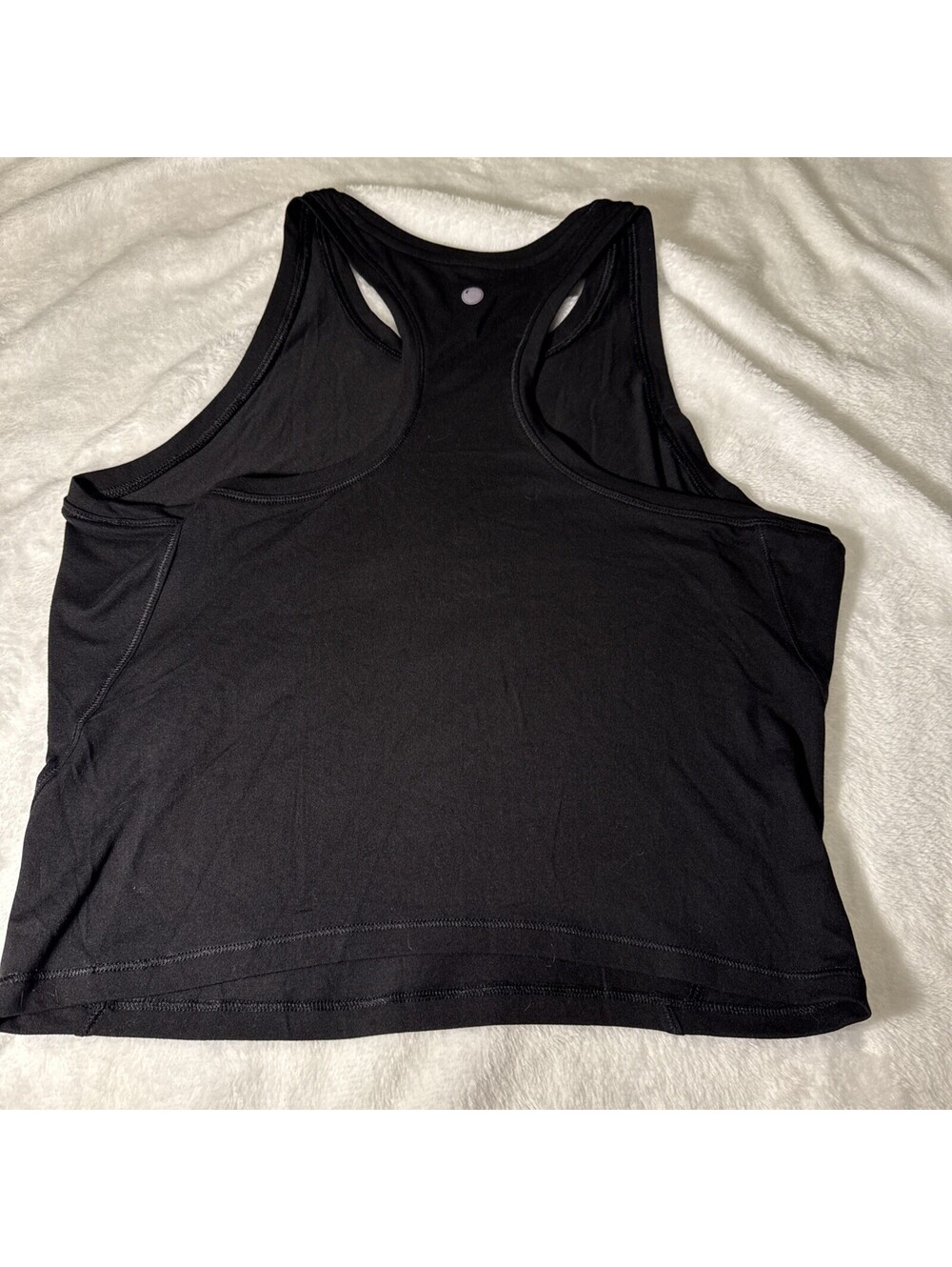 Yogalicious TankTop Women's M Black Sleeveless Cropped Athletic Shirt (0062)NWOT - Picture 4 of 4